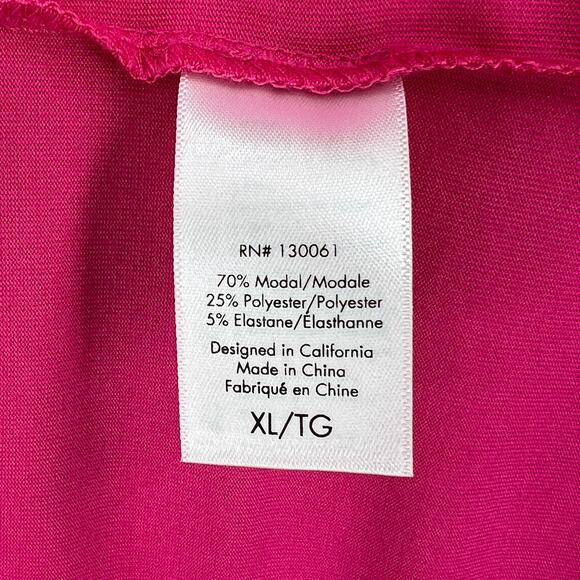 L SPACE Corsica Dress Womens XL Pink Bougainvillea Strapless Cut Out Midi Beach - Picture 10 of 16